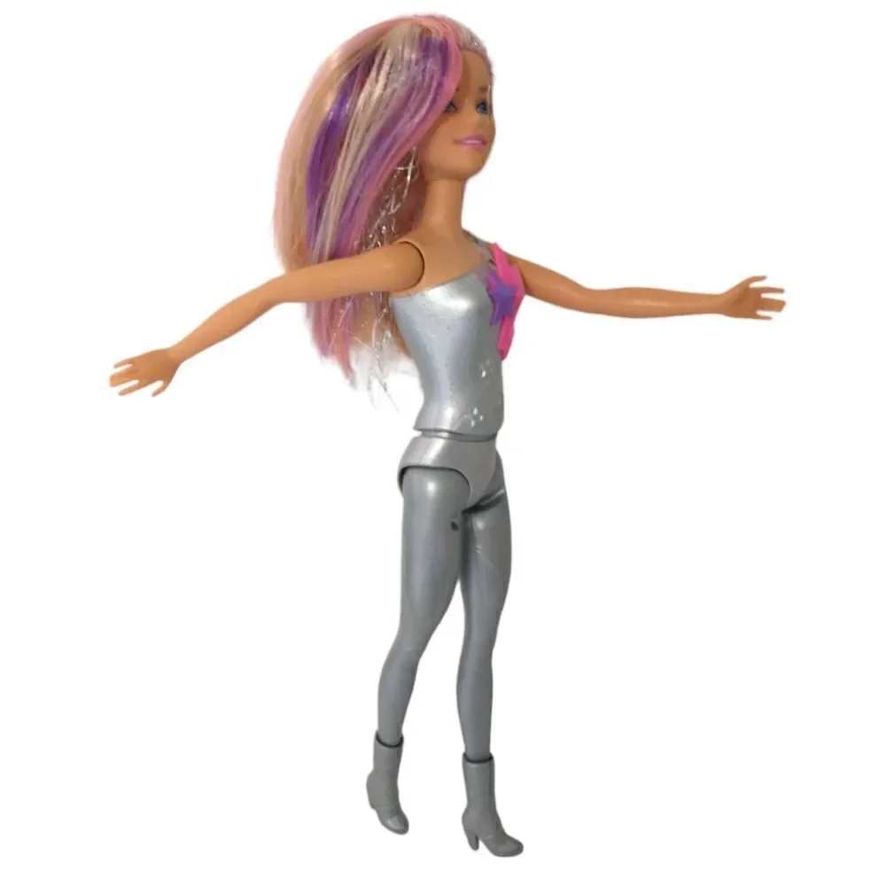 Barbie Starlight Galactic Adventure Doll Silvery No Clothes Sparkly Hair 2013. C